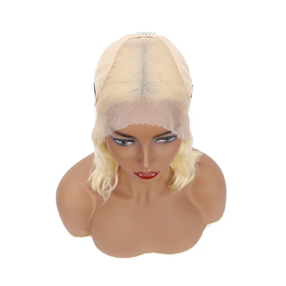 Water Wave Wig Bob Lace Front Wigs 1b Neon Blue Gray Pink Wig Ombre Lace Wig 13�4 Brazilian Remy 613 Lace Front Human Hair Wigs