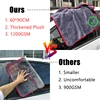 60*90 1200GSM Car Detailing Microfiber Towel Cleaning Rag for Car Drying Car Wash Car Care Cloth Detailing Car Washing Kitchen 6