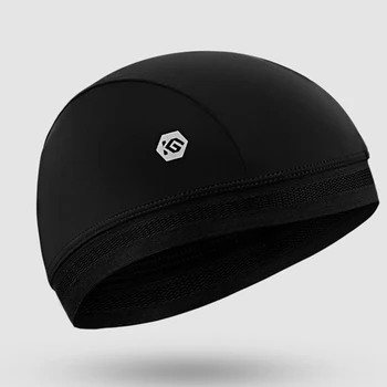 

Black Cool Viscose Sports Cap High Elasticity Outdoor Riding Motorcycle Windproof Moisture Quick Drying Hat Breathable