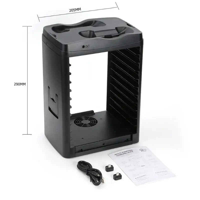  Vertical Charger Charging Dock Station Stand Multi-function Disc Tower Storage Rack Accommodable Un
