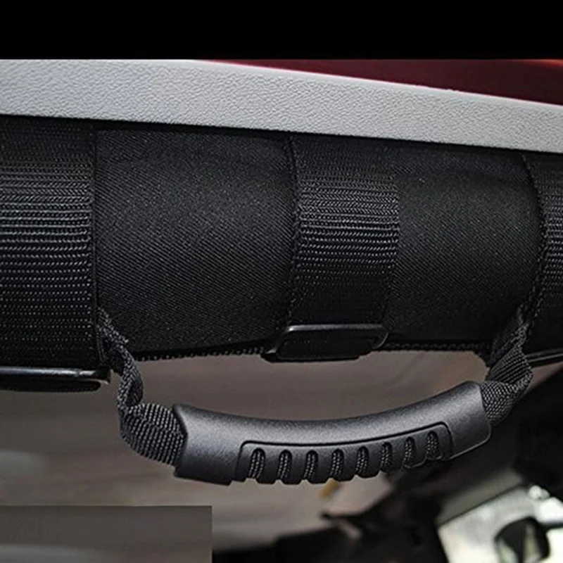 1PC Car Grab Handle For Jeep Wrangler YJ TJ JK JL JKU 1987-Grip Bar Pulling Tab Auto Interior Safety Handrail Accessories car grab handle