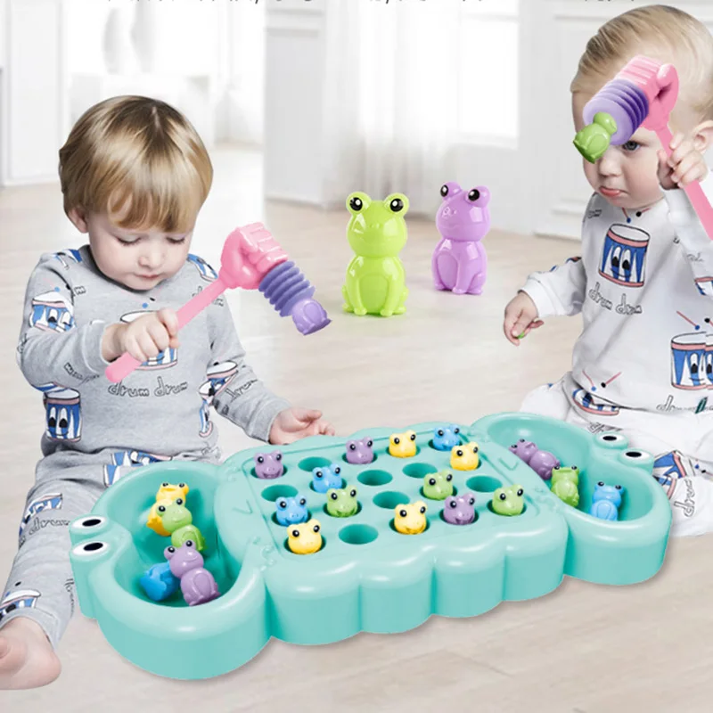  Funny Baby Catch Frog Greedy Beans Early Education Puzzle Parent-child Double Fight Interactive Tab