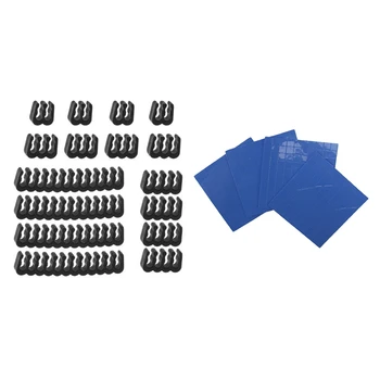 

16Pcs PP Cable Comb/Clamp/Clip/Organizer/Dresser & 400 Pcs Sheet Conductive Heatsink