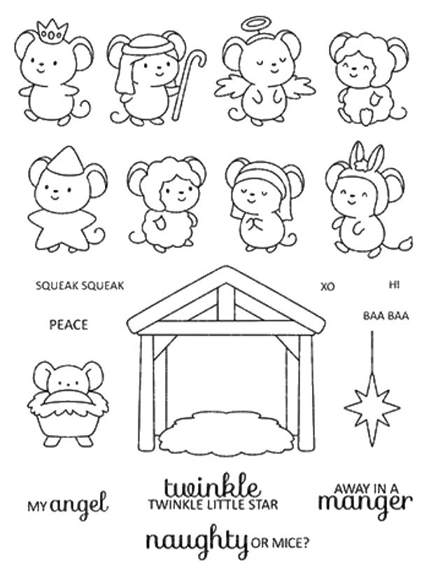 Christmas mouse Transparent Clear Silicone Stamp/Seal for DIY scrapbooking/photo album Decorative clear stamp sheets A2100 | Дом и сад