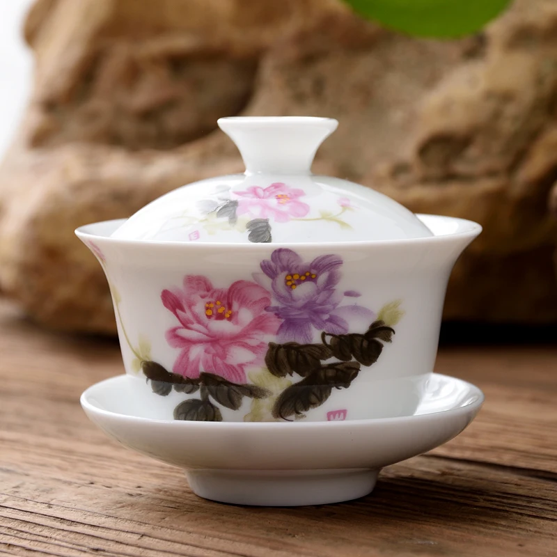 WHYOU-Mini Tea Tureen Cup of Tea, Chinese Style, High Quality Tableware, Tea Set, Kung Fu Accessories, 80ml