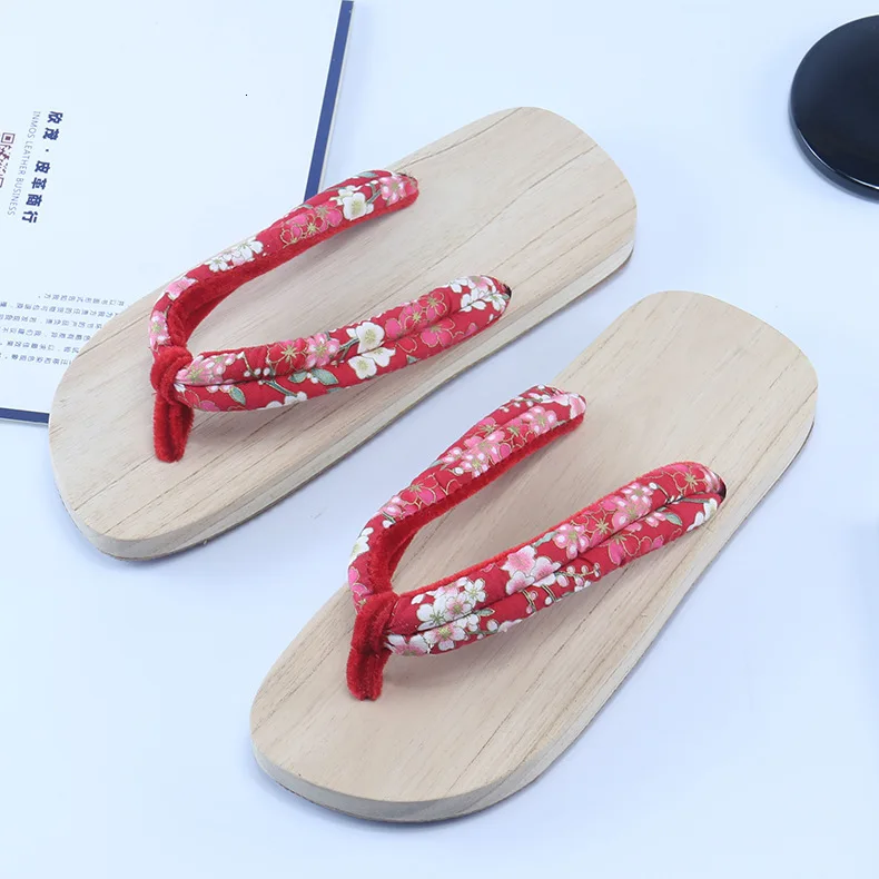 Летние вьетнамки японские кимоно восточные Гета сабо для женщин и мужчин китайский деревянный носок тапочки пляжные уличные аниме сандалии для косплея - Цвет: 6