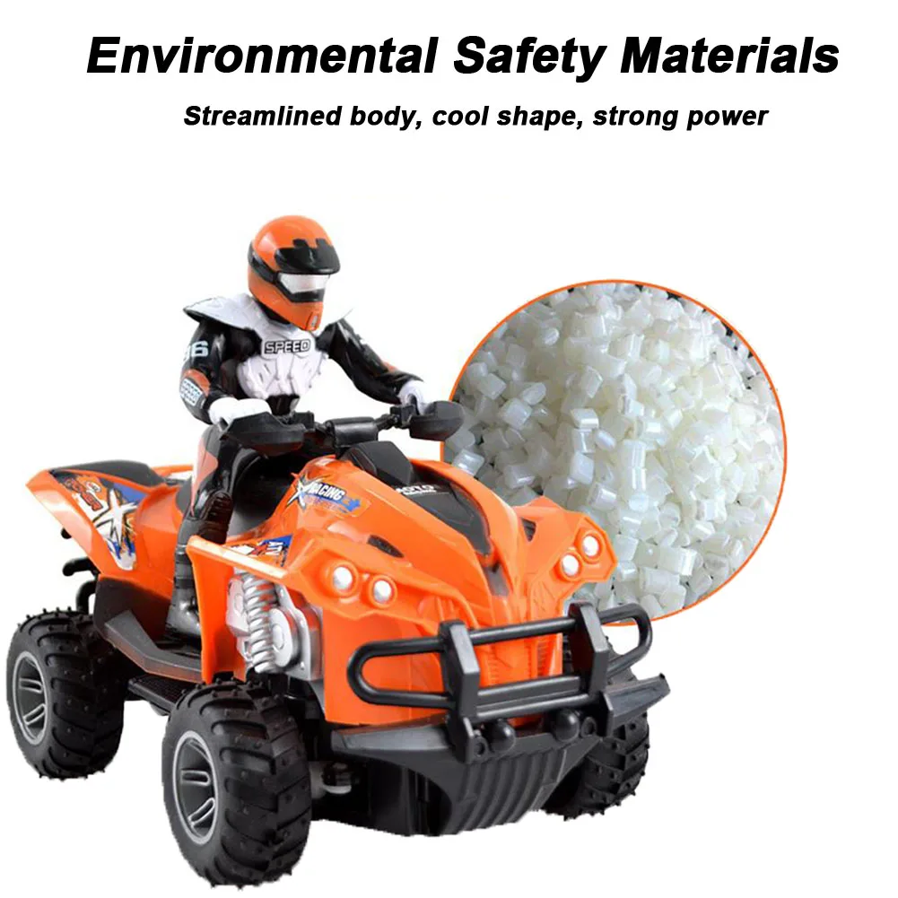 

High Speed Anti Collision Children Quad Bike Wear Resistant Simulated Driving RC Motorcycle Rechargeable Gift Model Electric Toy