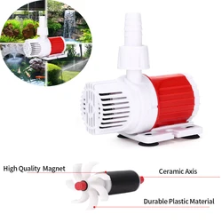DC Submersible Fish Tank Pump Aquarium Filter Fish Tank Filter Circulating Pump Ultra-quiet High Head Micro Pump 12V/24V