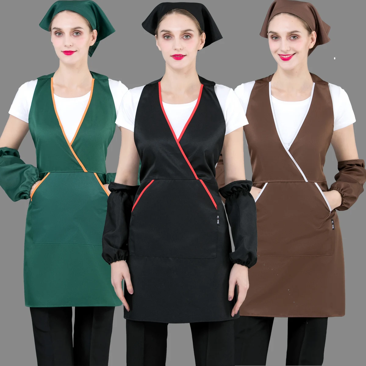 beauty apron Home Kitchen cleaning apron Fruit Coffee Shop Tea Shop Hotel Advertising Supermarket Restaurant service Work