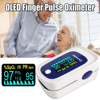 

Newest OLED Finger Pulse Oximeter 4 Parameter SPO2 PR PI ODI 8 Hour Sleep Monitoring Curve Heart Rate Monitor