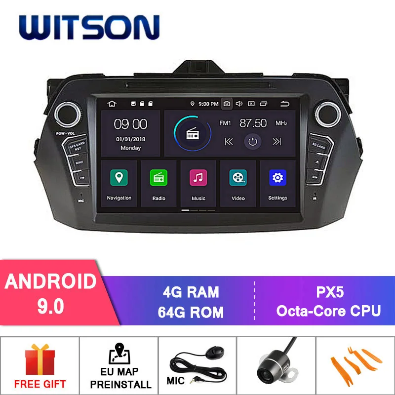 WITSON Android 9 0 IPS HD экран для SUZUKI CIAZ 2016 автомобильный DVD GPS радио 4 ГБ ОЗУ + 32 Гб FLASH 8 Octa Core