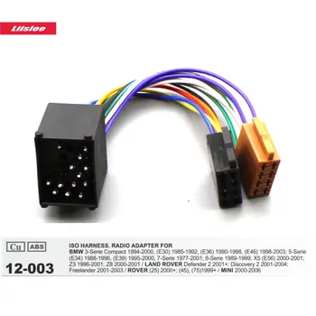 

22 Pins ISO Harness Radio Adapter Cable For Land Rover Defender/Discovery/Freelander Car Male Wiring Plugs into Factory Harness