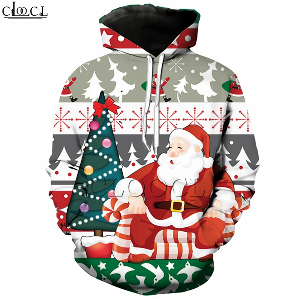santa christmas tree jingle bells christmas hoodie