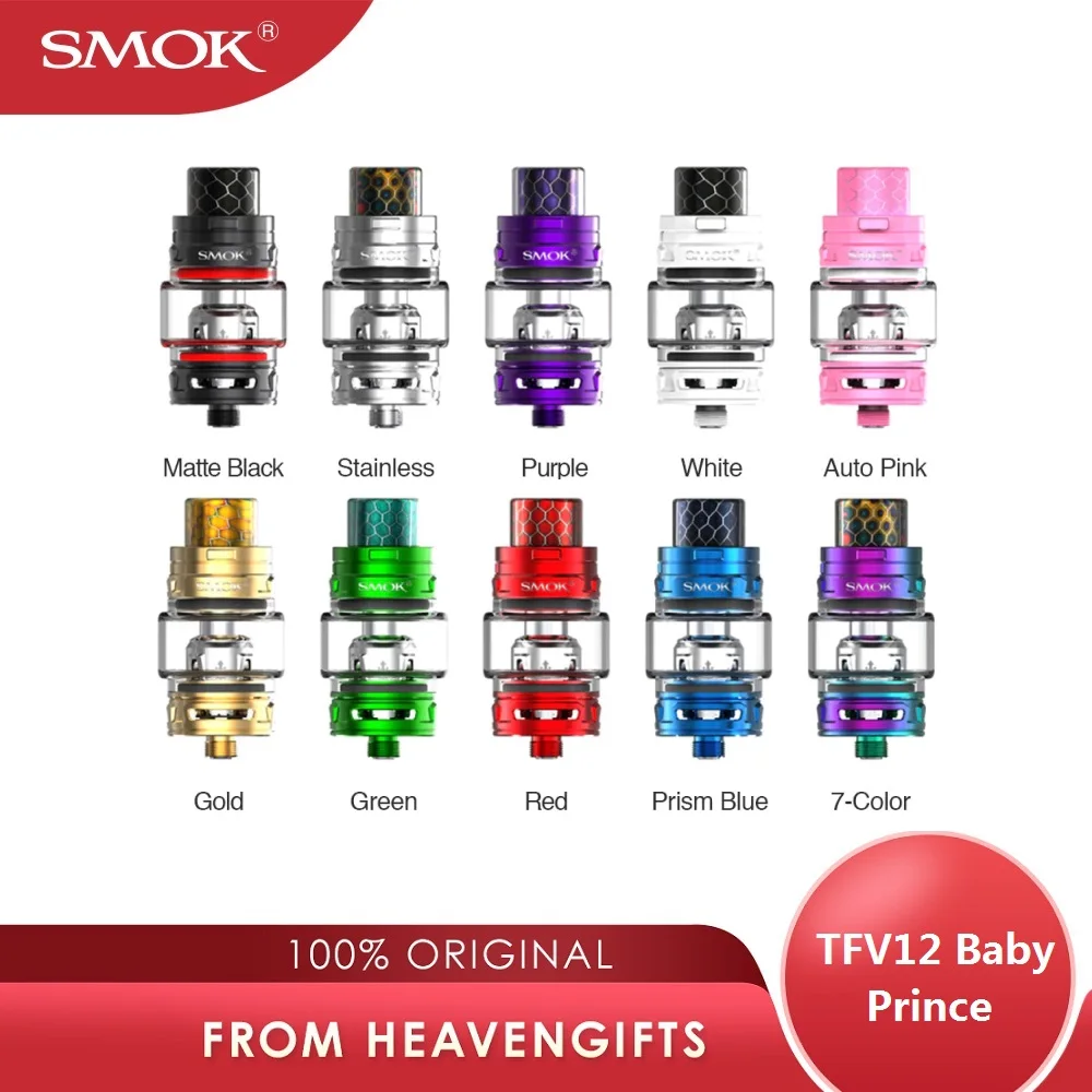 100% оригинал SMOK TFV12 Baby Prince Tank 4 5 мл/2 мл атомайзер первоклассный материал Топ