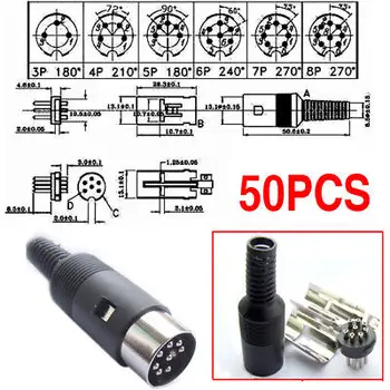 

DHL/EMS 250pcs 4 Pin DIN plug 5 Pin DIN Plug Cable Connector DIY-A8