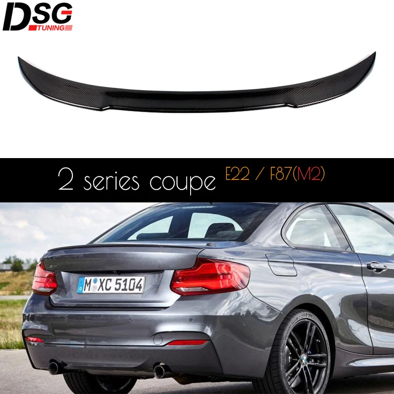 for BMW 2 series 2 Door Coupe F22 F87 M2 Carbon Fiber Spoiler Deck Lid Heckspoiler Car Wing CS