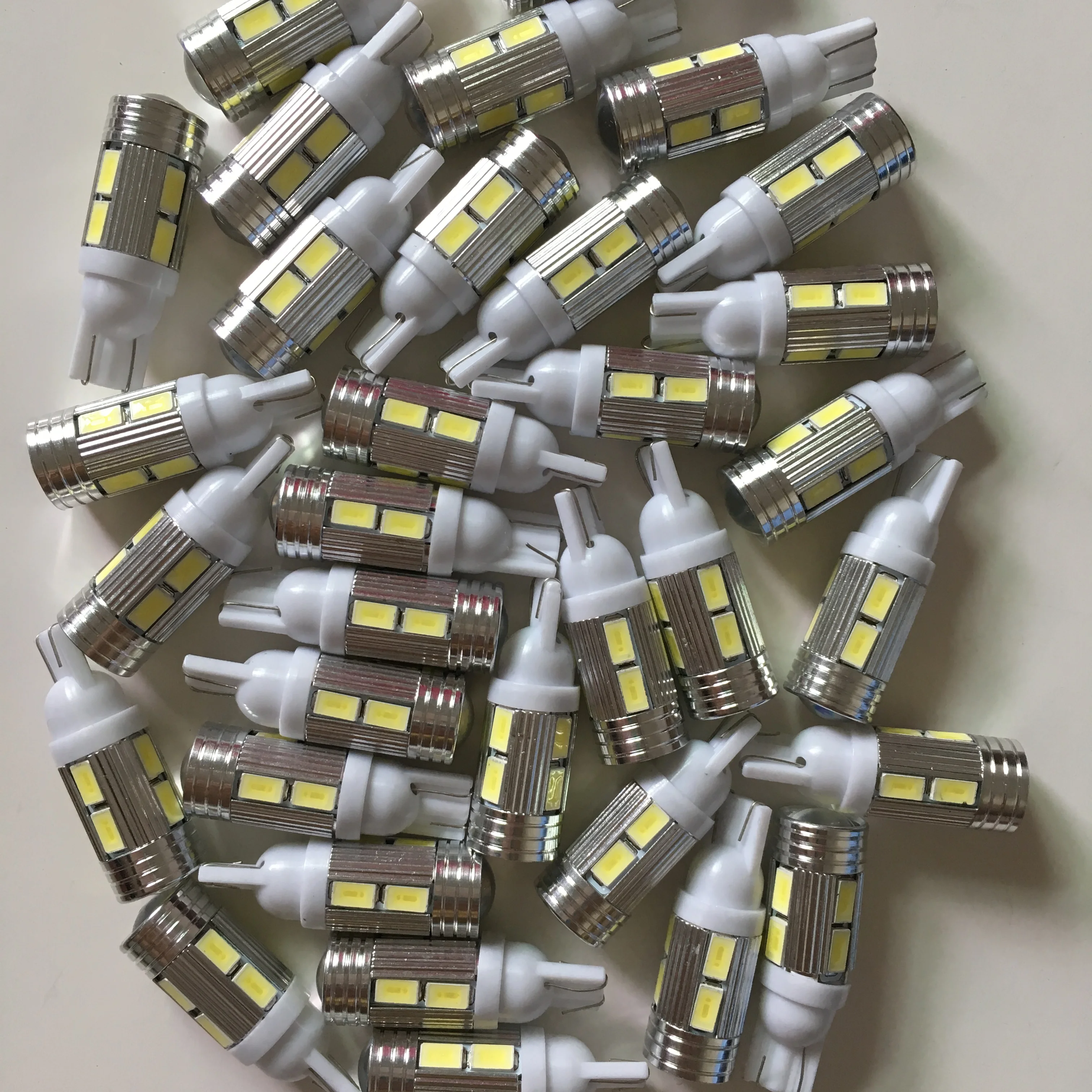 100 шт./лот T10 194 168 w5w 1210 LED 10SMD 5630 лампы авто интерьер с алюминиевой высокой яркой