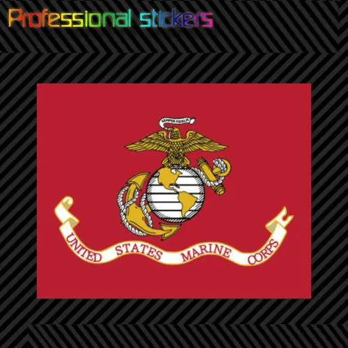 

United States Marine Corps Flag Sticker Premium Die Cut Vinyl Usmc Ega Marines Stickers for Car, RV, Laptops, Motorcycles