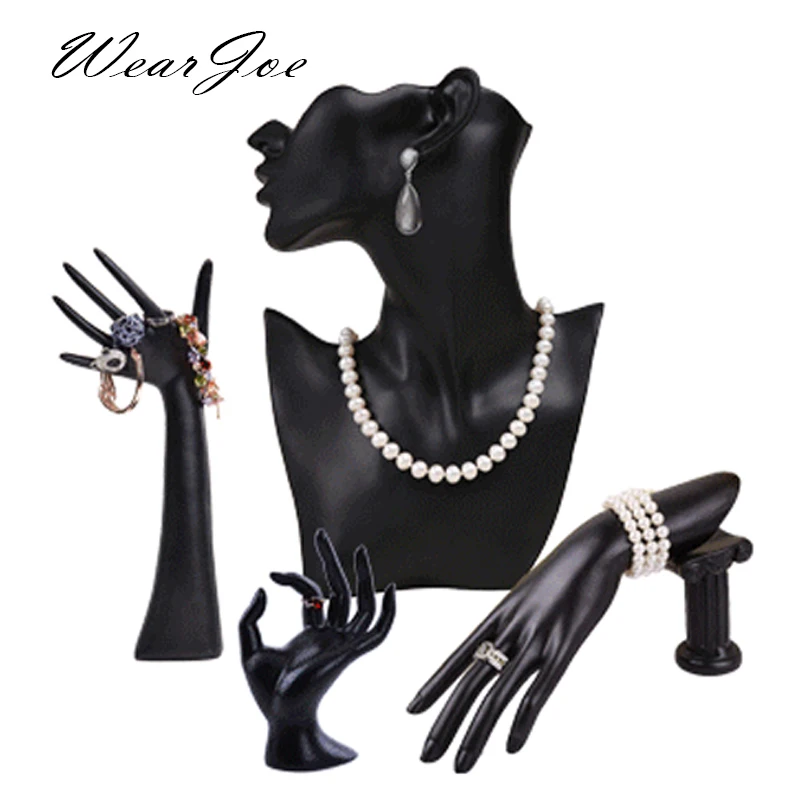 Résine Noire Présentoir de Bijoux Modèle du Mannequin Figurine 