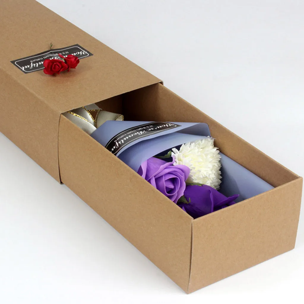 Цветочное мыло Розовое Мыло 3 шт. ароматическое для ванны лепестки розы чехол