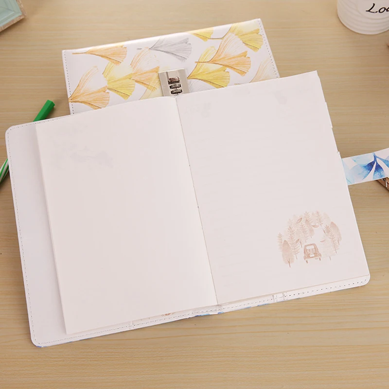 Paperboat Creative 32K Cover Lockable Notebook with Lock PU Leather Diary Writing Pads Password Code Diary School Student Gift Paperboat Creative 32K Cover Lockable Notebook with Lock PU Leather Diary Writing Pads Password Code Diary School Student Gift