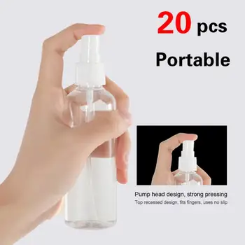 

30/50/100ml Refillable Bottles Travel Transparent Plastic Perfume Bottle Atomizer Empty Small Spray Bottle toxic free and safe