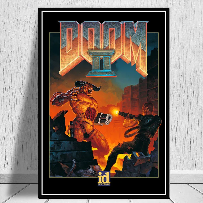 Постеры для классических видеоигр Halo The Ultimate Doom настенная Картина на холсте