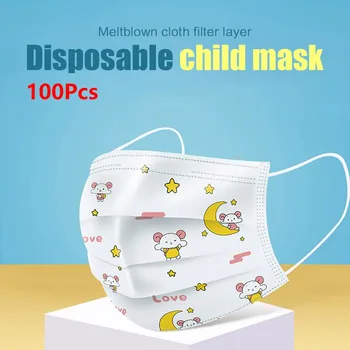 

100pcs Disposable Masks Anti-Pollution Masks Unisex Protective Fabric Dust Masks Health Care Fast Shipping Christmas Halloween