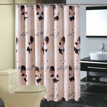 

Cartoon Shower Curtain Polyester Waterproof Mildew Home Shower Curtains Bathroom Partition Waterproof