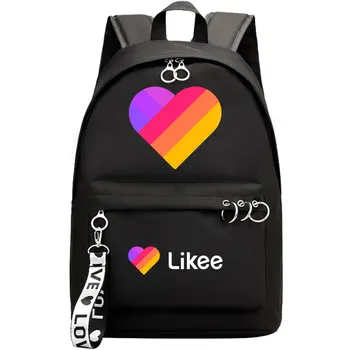 

Hot Likee Backpack For Girl Boy Student School Bags Printed Likee Video App Kids Daily Travel Shoulder Bags Mochila Escolar Gift