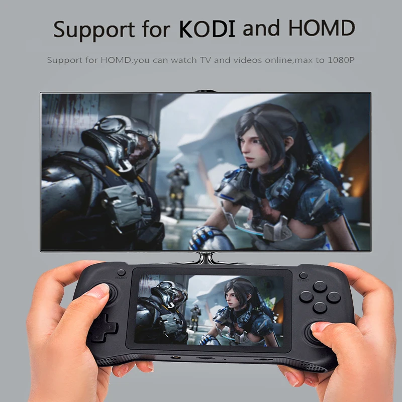 GP430 Retro Game Console 4.3 Inch IPS Screen Raspberry Pi CM-3L Portable Handheld Game Player With 15000 Games for PS1/N64/NDS