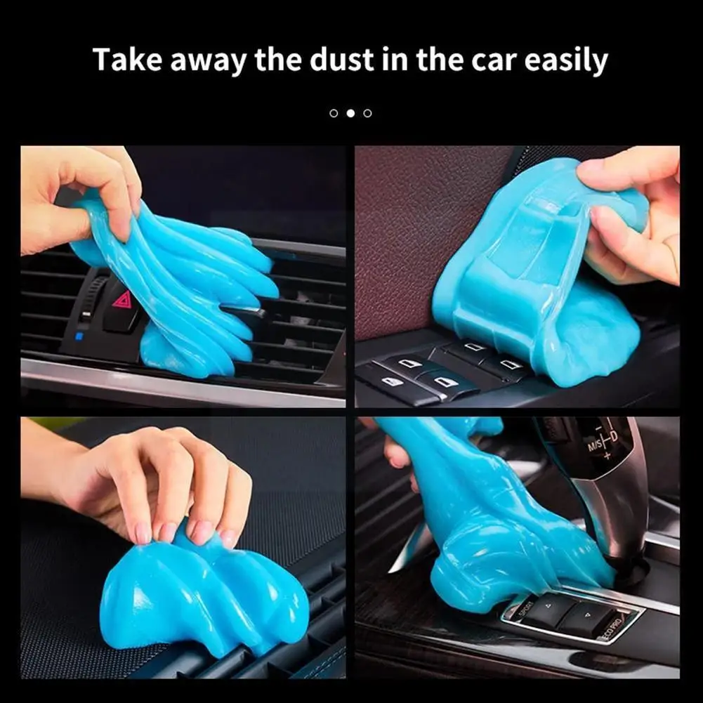 Cleaning Gel Cleaning Magic Mud Car Cleaning Gel Soft Dust Cleaning Glue Reusable Super Clean Mud Slimy Gel For Home Phone Car Pc Laptop Keyboard Sticky Wiper Dust Dirt Wip A8v6