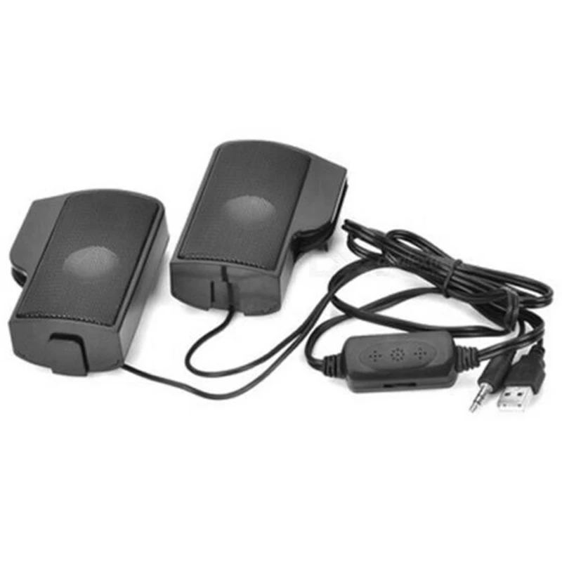 Портативный Клип на USB питание стерео динамик Саундбар для ноутбука
