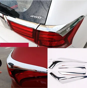 

For Mitsubishi Outlander 2016 -2020 ABS Chrome Taillight Streamer Trim Rear Tail Lamp Light Bezel Cover Hood Auto Parts 4pcs/set