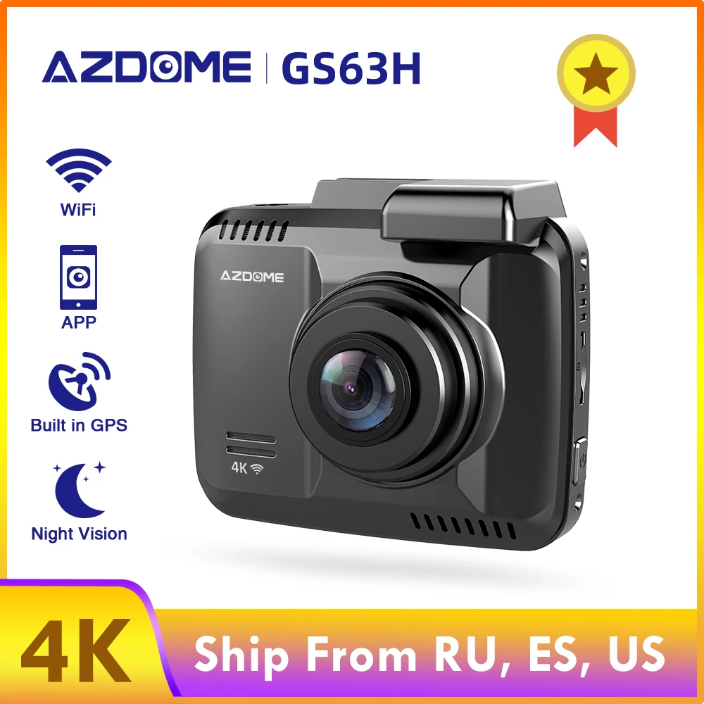 AZDOME GS63H автомобиля регистраторы 4 К 2160 P тире Камера Двойной объектив Встроенный gps DVR Регистраторы Dashcam с Wi-Сенсор петли Запись AZDOME GS63H автомобиля регистраторы 4 К 2160 P тире Камера Двойной объектив Встроенный gps DVR Регистраторы Dashcam с Wi-Сенсор петли Запись