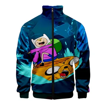 

2019 Adventure Time Zipper Jackets Jackets New Fashion Highstreet Autumn And Spring Clothes Adventure Time Jacket for men