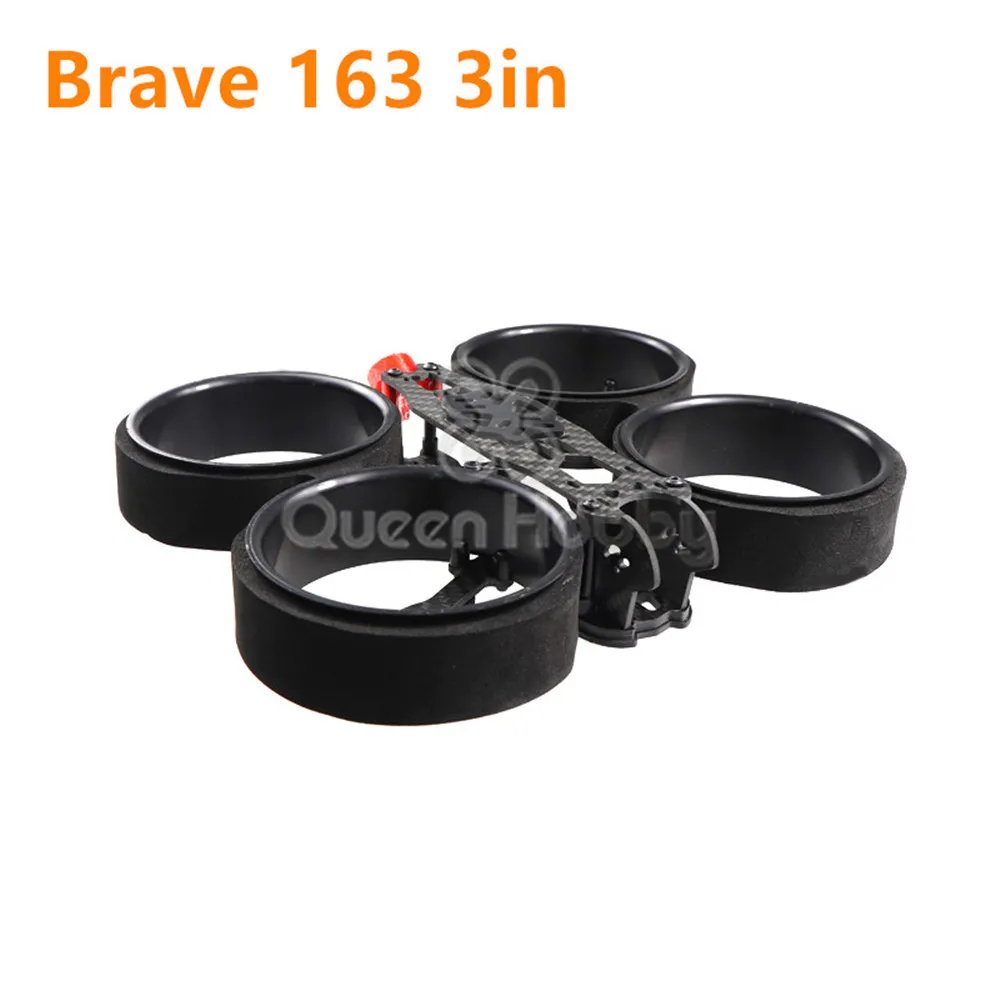 Queen Hobby 163mm 3 인치 TPU 3D 인쇄 부품, 브레이브 163 FPV 레이싱 드론 쿼드콥터 프레임 지원