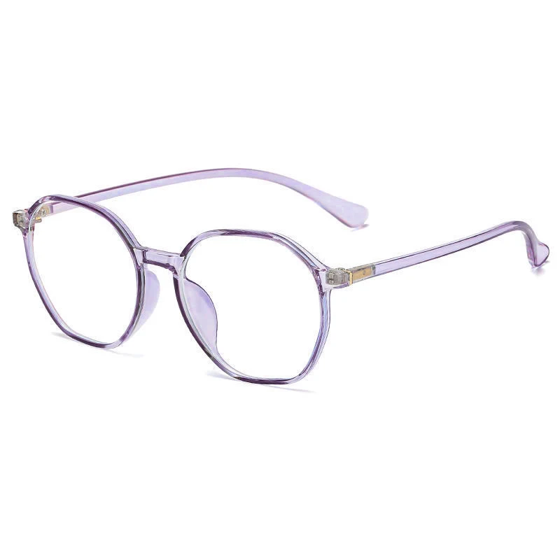 Seemfly Anti-blue Reading Glasses Fashion Transparent HD Polygon Resbyopic Eyewear With Degree +1 +1.5 +2 +2.5 +3 +3.5 +4