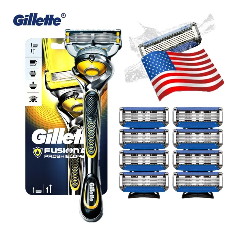

Gillette Fusion Proshield Original Razor Men Manual Shaver Razors Machine for Shaving Razor Blade Cassettes for Shaving Gillette