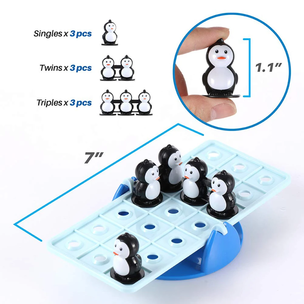 Fun Penguin Balance Math Game Toy Smart Match Board Toys Balancing Scale Number Kids Educational | Игрушки и хобби