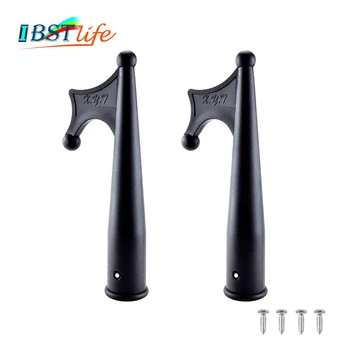 

2X Boat Hook Premium Durable Black Nylon Mooring Marine Kayak Hook Replacement Top For 1' Pole Tube Pipe Raft Docking Launching