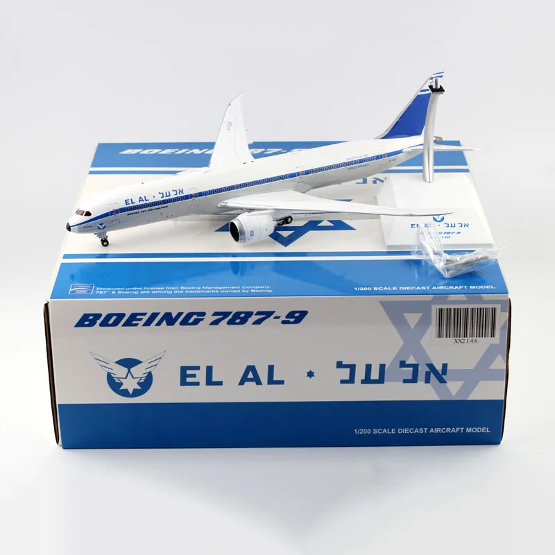 1:200 Air ISRAEL Airline EL AL самолет Boeing 787 B787 модель с базовым шасси сплав самолет игрушка для сбора