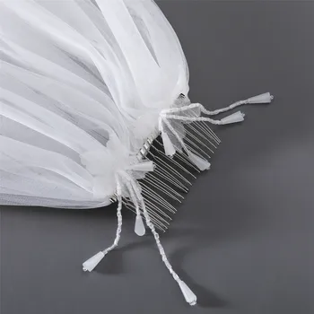 

Erosebridal New Arrival 2019 Cathedral 3 Yard Bride Veil Beading Edge Veil Long Women Wedding White Veil Custom Size