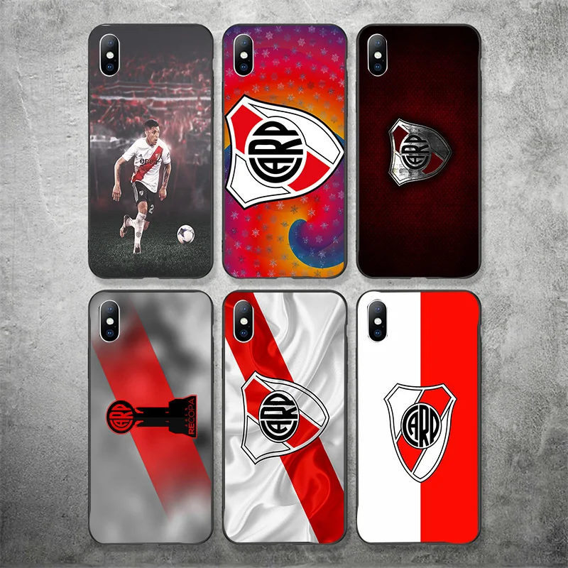 

Phone Case Pratto For iphone DIY For River Plate FC Case Black Soft TPU For iPhone 11Pro X XR XS MAX 7 8 7plus 6 6S 5S SE 5
