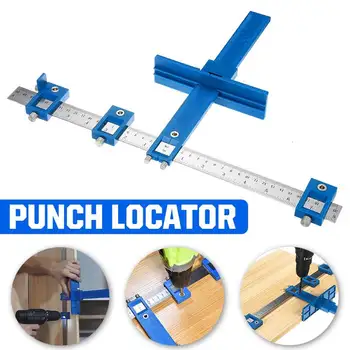 

Adjustable Drill Punch Locator Furniture Woodworking Ruler Drill Dowelling Hole Saw Locator Wood Drilling Woodworking Tool