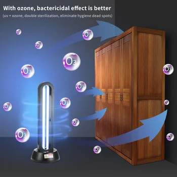 

Remote Control UV Germicidal Lamp Timing UV Sterilizer Home Use Portable Ultraviolet Sterilization Desinfection Lamp