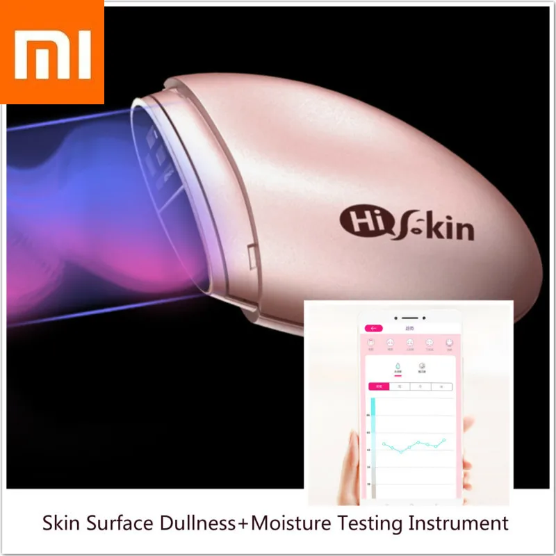  Bluetooth Connect Xiaomi HiSkin Portable Skin Detector Xiomi Testing Instrument Skin Surface Dullne