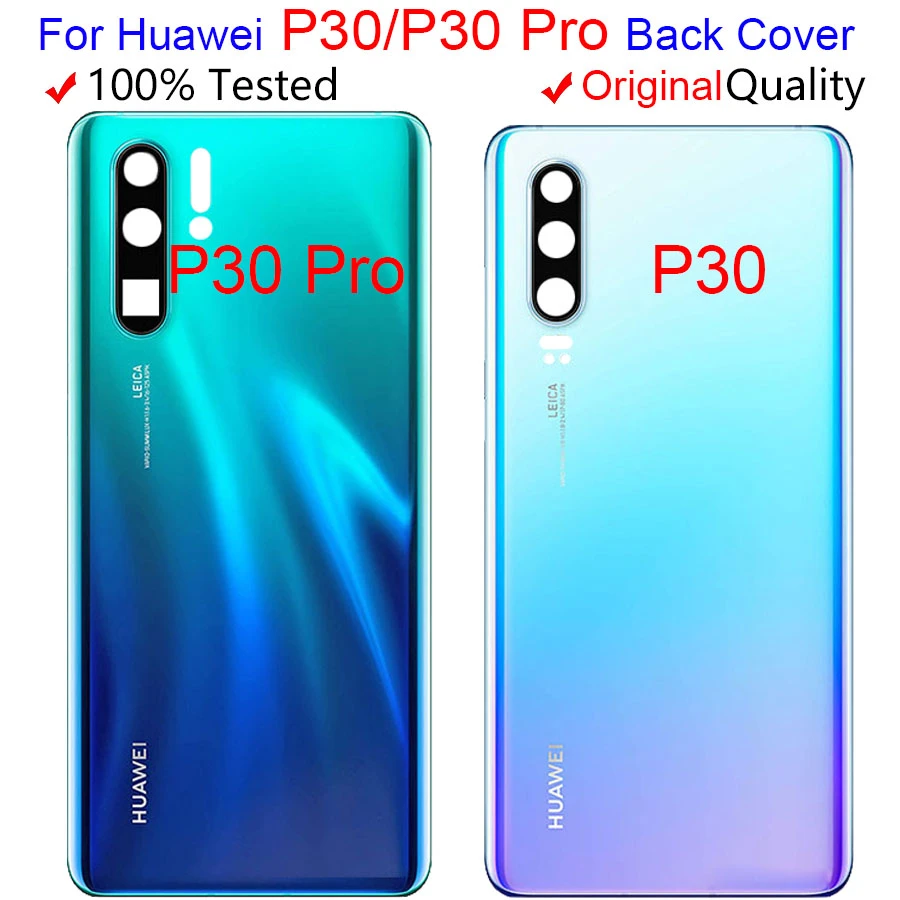smartphone frame Original For Huawei P30 Pro Battery Cover Rear Glass Door Housing For Huawei P30Pro Battery Cover For Huawei P30 Battery Cover phone housing