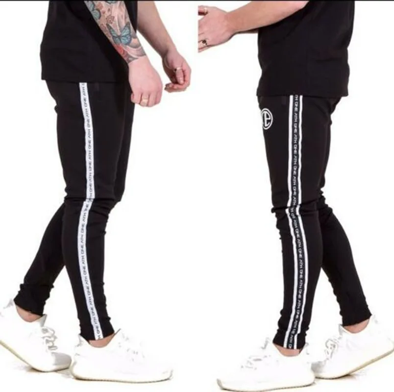 

Spring And Autumn New Style Muscle Fitness Brothers Sports Casual Men Trousers Pure Cotton Comfortable Running Exercise a Genera