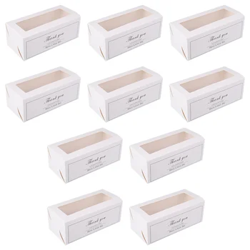 

10Pcs Cake Packing Box Cake Container Cake Packaging Case Paper Bake Case Dessert Cake Box For Home Cake Shops